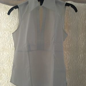Ann Taylor white  sleeveless blouse size 0